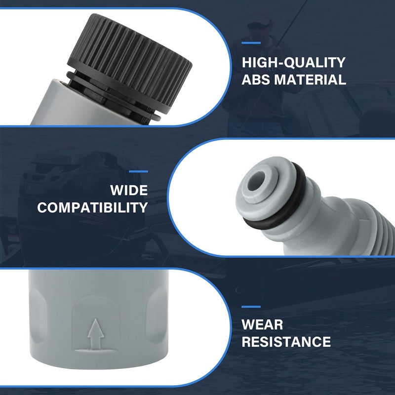 Trdzi Outboard Motor Quick Connect Flush Kit for Mercury, Mariner, Yamaha and Suzuki Outboard Engines - Marine Flush Adapter Outboard - Image 4